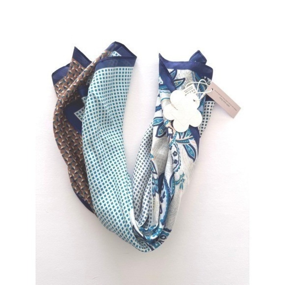 NWT Pretty Persuasions 100% Pure Silk Paisley Scarf Square 20x20 Executive Chic - Picture 4 of 7